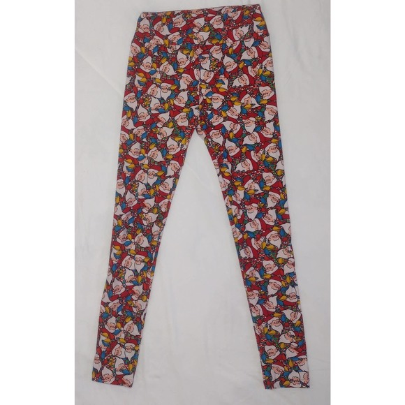 Leggings Womens One Size Fits All OSFA christmas LuLaRoe gnome lights - Picture 2 of 3